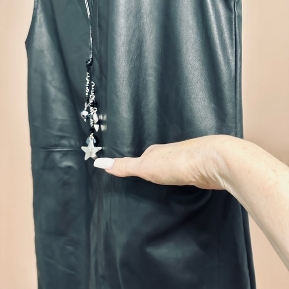 Pleather black dress Zara brand. Size small. - Picture 2 of 10